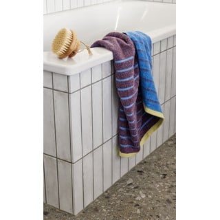Sinine ja lilla puuvillane rätik Dora, 50 x 100 cm - Hübsch