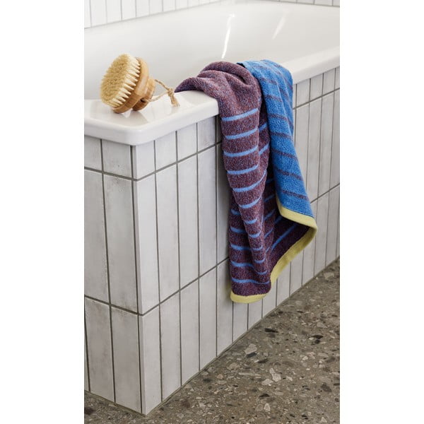 Sinine ja lilla puuvillane rätik Dora, 50 x 100 cm - Hübsch-image-1