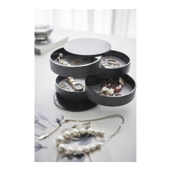 Musta värvi ehtekarp , ⌀ 10 cm Tower - YAMAZAKI-image-1