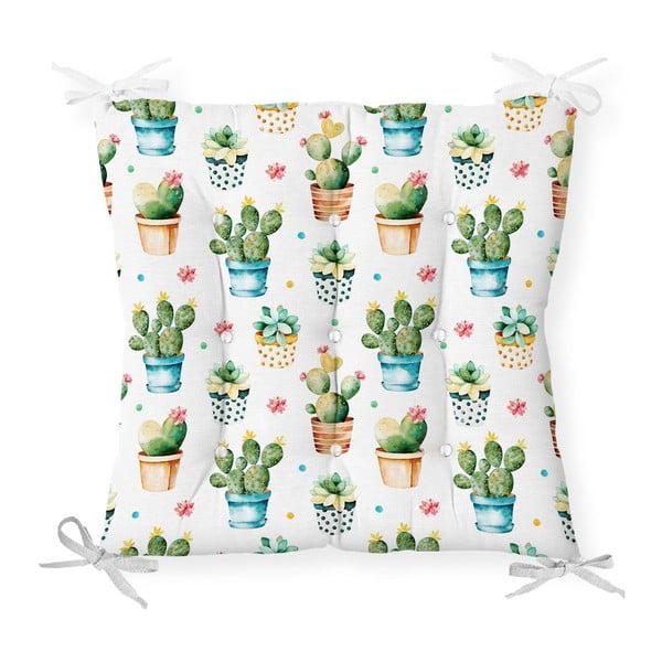 Tiny Cacti puuvillase seguga istmepadi, 40 x 40 cm - Minimalist Cushion Covers