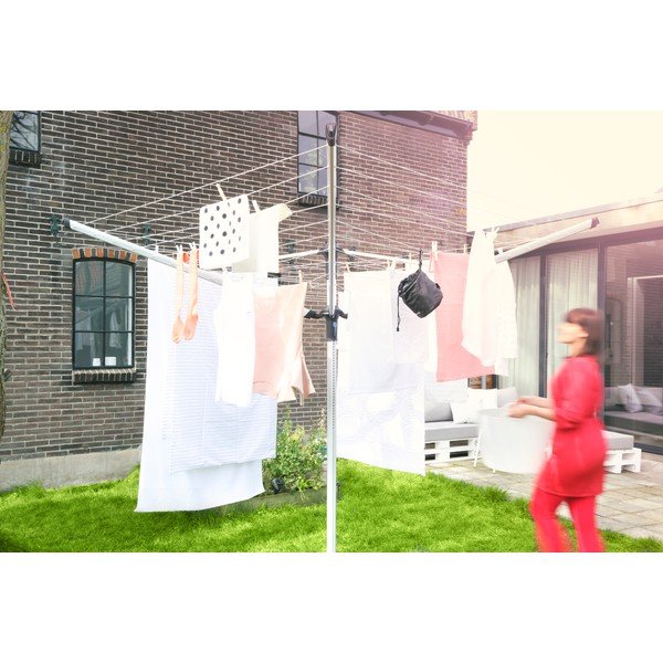 Hõbedane välitingimustes kasutatav pesukuivatusrest 50m Lift-o-Matic Advance - Brabantia-image-4