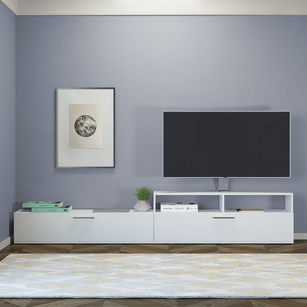 Bílá TV soustava Siri, šířka 240 cm-image-1