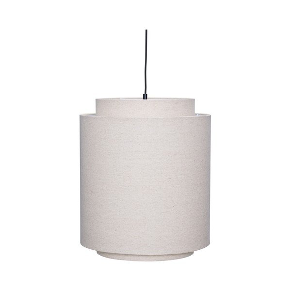 Kreemikas kangast ripplamp ø60x48 cm Sable - Hübsch