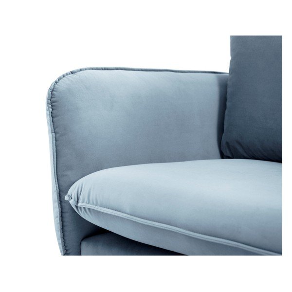 Helesinine sametne tugitool Vienna - Cosmopolitan Design-image-2