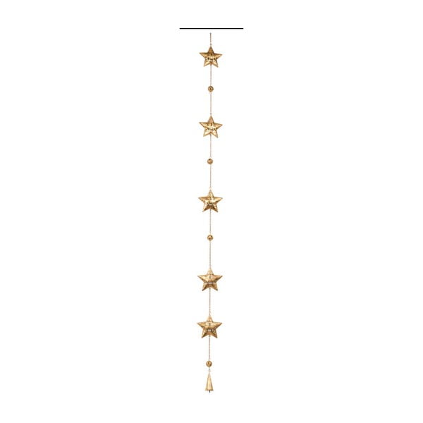Závěsná dekorace Archipelago Star Gold Garland, 115 cm