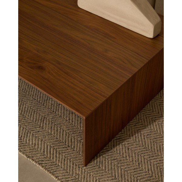 Pähklipuidu spoonist diivanilaud 70x140 cm Litto - Kave Home-image-3