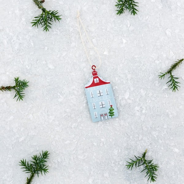 Ručně malovaná kovová ozdoba na stromeček Rex London House-image-3