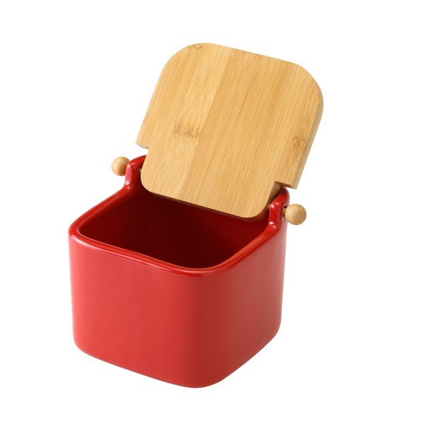 Punane keraamiline soolakonteiner Unimasa, 750 ml - Casa Selección-image-1
