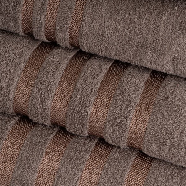 Pruun puuvillane froteerätik 100x150 cm Simple - Casa Selección-image-1