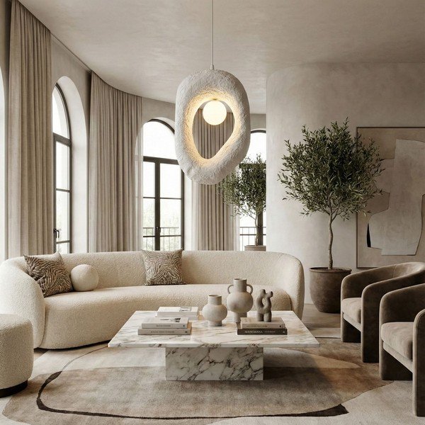 Valge metallist rippvalgusti Lore - Opviq lights-image-2