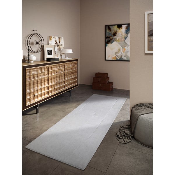 Kreem käsitsi kootud villane koridorivaip 80x250 cm Charlotte - Villeroy&Boch-image-1