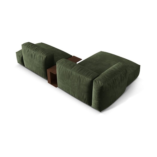 Roheline bukleekangast modulaarne nurgadiivan (vasak nurk) Martina - Micadoni Home-image-3