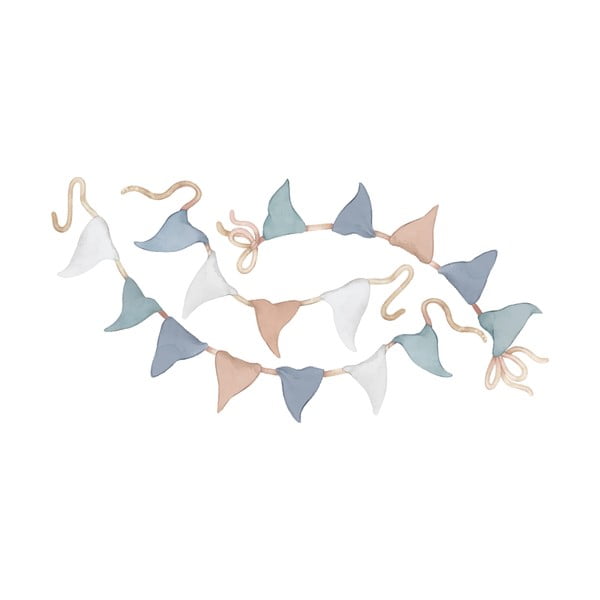 Laste kleebised 3tk komplektis 66x33 cm Pennant Garlands - Lilipinso