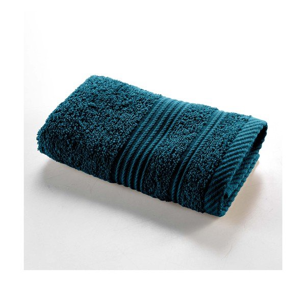 Tumesinine frotee-puuvillane rätik 30x50 cm Tendresse - douceur d'intérieur