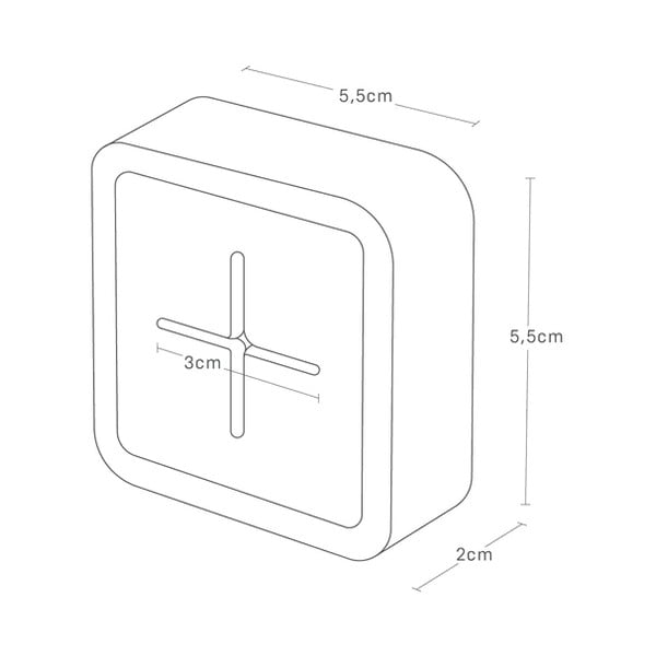 Valge plastmass käterätiku hoidja isekleepuv Film Hook – YAMAZAKI-image-4