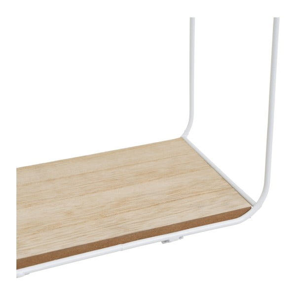 Valge-puiduvärvi riiulid 2tk komplektis 21 cm - Casa Selección-image-1