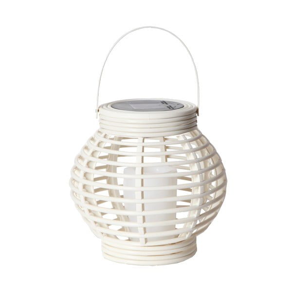Valge päikesepaneeliga LED-latern sobib välitingimustesse , kõrgus 16 cm Rotang - Star Trading