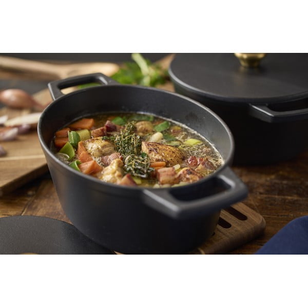 Malmist kaanega pott induktsioonpliidile 3,8 l - Holm-image-1