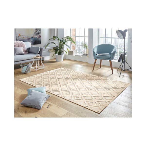 Kreemjas viskoosist vaip , 80 x 125 cm Iris - Mint Rugs-image-3