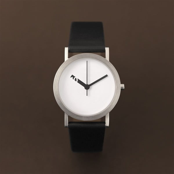 Hodinky Extra Normal Black Leather, 32 mm