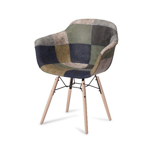 Šedá jídelní židle s nohami z bukového dřeva Furnhouse Flame Patch