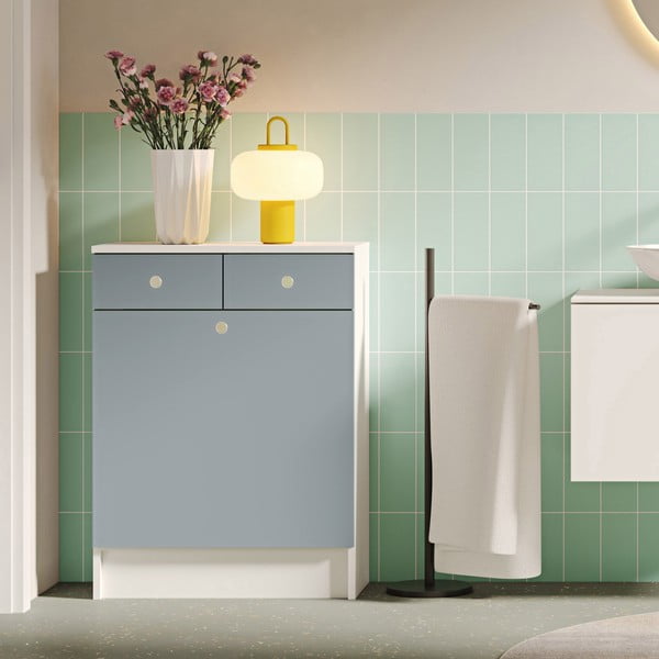 Hall-valge vannitoakapp 60x82 cm Combi - TemaHome-image-1
