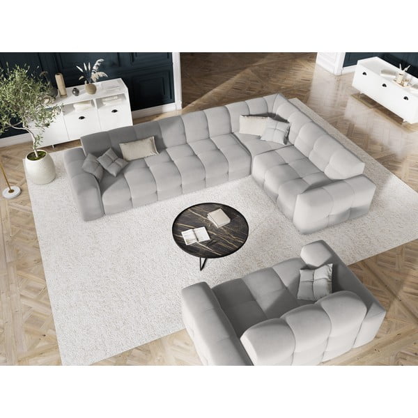 Helehall sametne nurgadiivan (paremas nurgas) Kendal - Micadoni Home-image-1