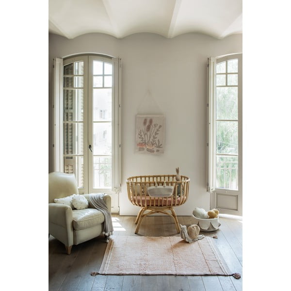 Heleroosa pestav käsitsi kootud puuvillane vaip 120x160 cm Bloom Rose - Lorena Canals-image-3