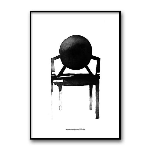 Autorský plakát Chair Ghost, 30x40 cm