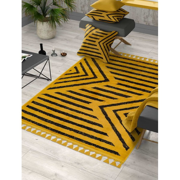 Kollane pestav vaibajooksja 300x80 cm - Vitaus-image-1