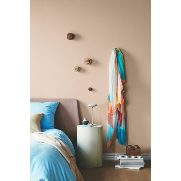 3 tumedaks värvitud tammepuidust seinakonksu komplekt. Wood - LEGO®-image-3