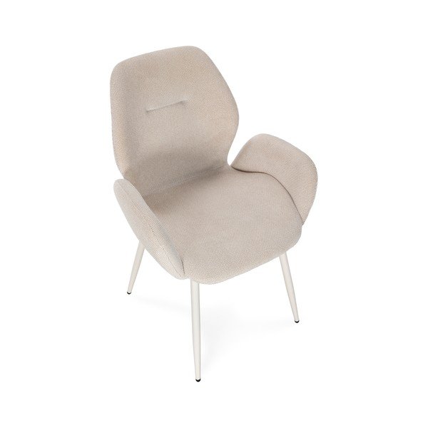 Beežid polsterdatud söögitoolid 2 tk komplektis Ansu - Marckeric-image-3