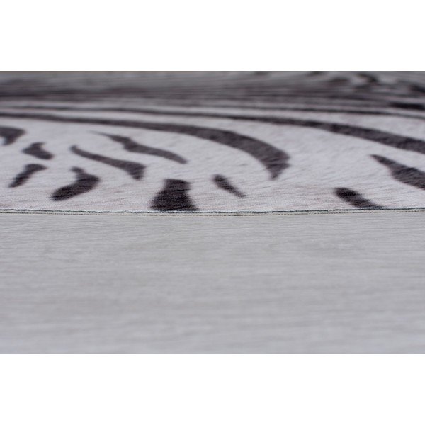 Valge/must sünteetiline karusnahk 155x195 cm - Flair Rugs-image-4