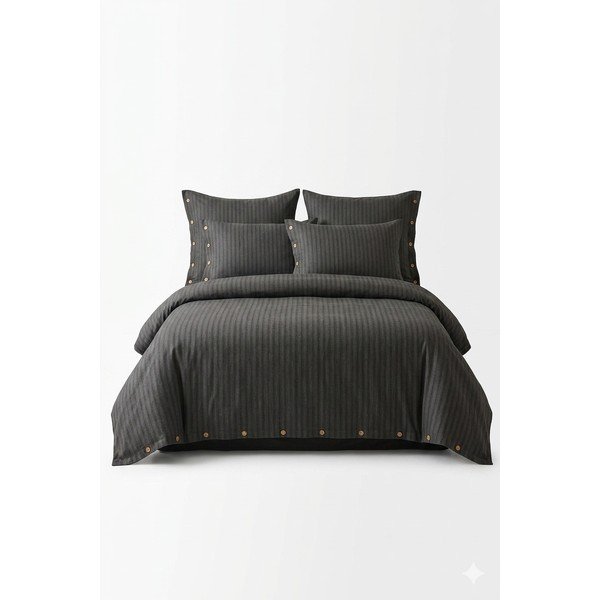 Tumehall Renforcé puuvillast pikendatud voodipesu kaheinimesevoodile 240x220 cm Como Striped - Mila Home Luxury