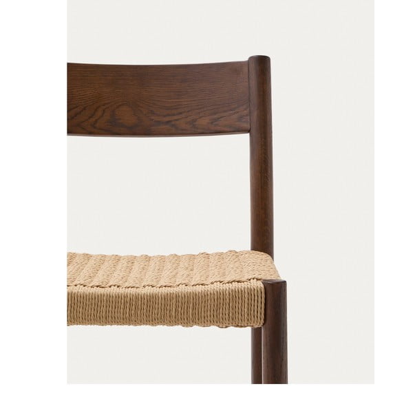 Pruun tammepuidust baaritool (istme kõrgus 65 cm) Yalia - Kave Home-image-2