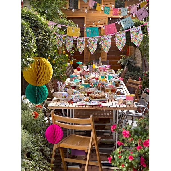 Papírová dekorace Talking tables Giant Bubble Red XL-image-2