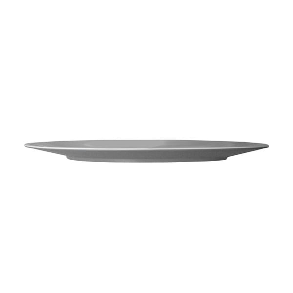 Šedý servírovací talíř Entity, 35.5 cm