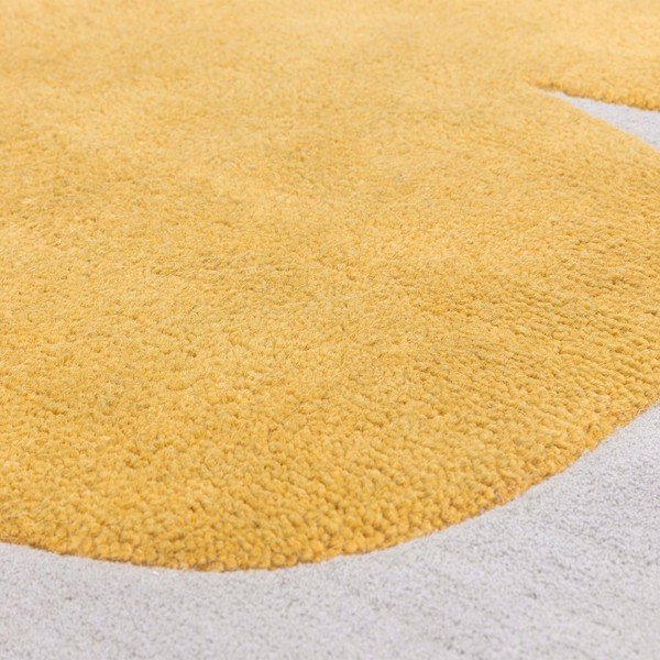 Ookerkollane käsitsi kootud villane vaip 120x170 cm Canvas - Asiatic Carpets-image-3