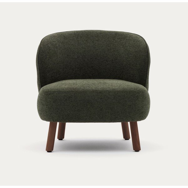 Khaki värvi šenill-tugitool Ulit - Kave Home-image-1