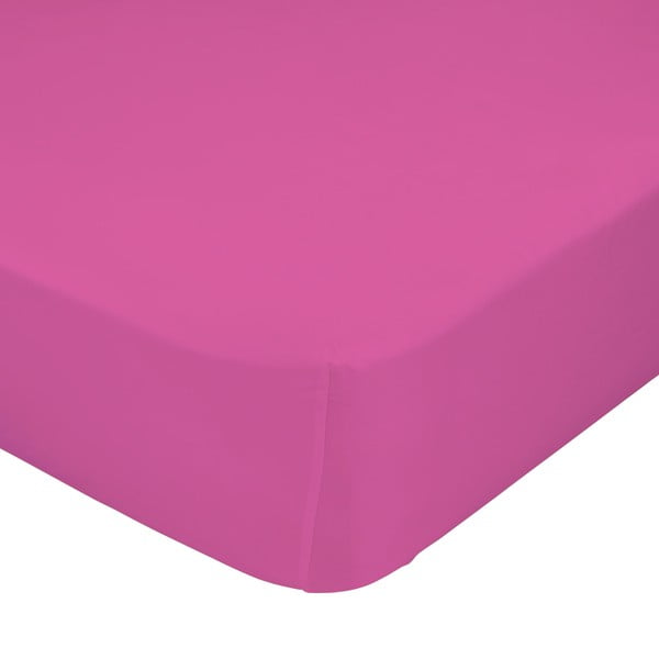 Růžové elastické prostěradlo Happynois, 60 x 120 cm