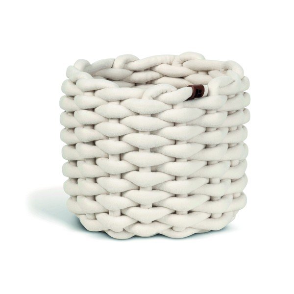 Riidest korv ø 21x17 cm Peach Skin Round S - Bigso