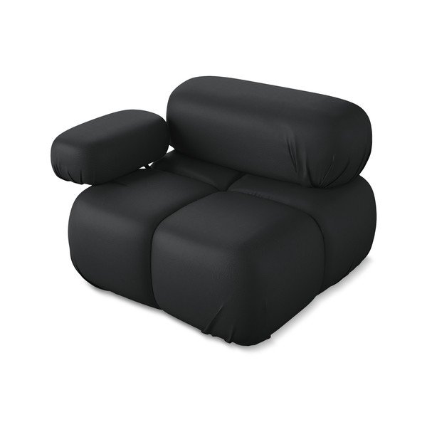 Must kunstnahast diivanimoodul (vasakpoolne nurk) Lokua - Makamii-image-3