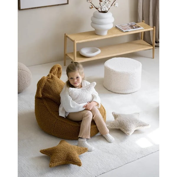 Pruun bukleekangast laste diivanipadi Star - Wigiwama-image-1