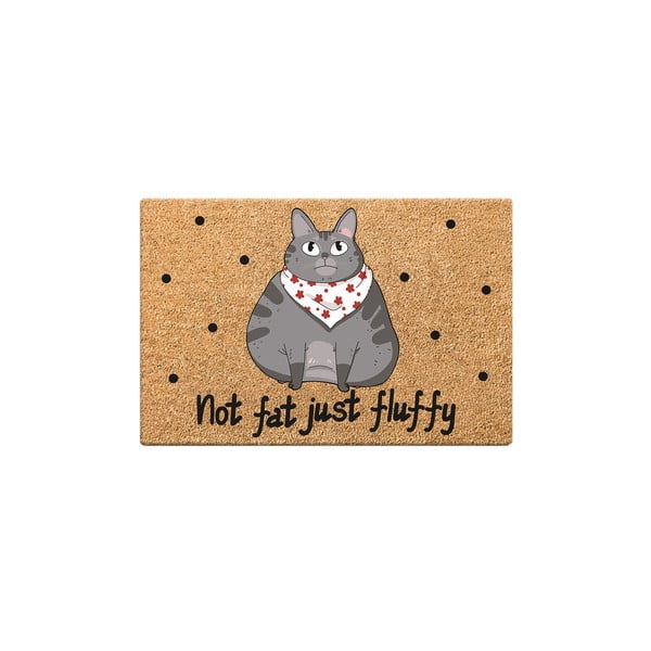 Kassikaussi matt , 60 x 40 cm Not Fat Just Fluffy - Petpetite
