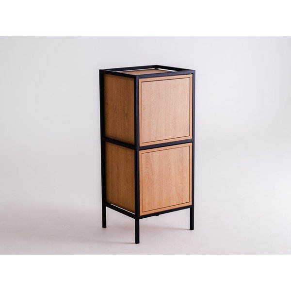 Must tamme dekoratsiooniga kapp 45x102 cm Skap - CustomForm-image-2