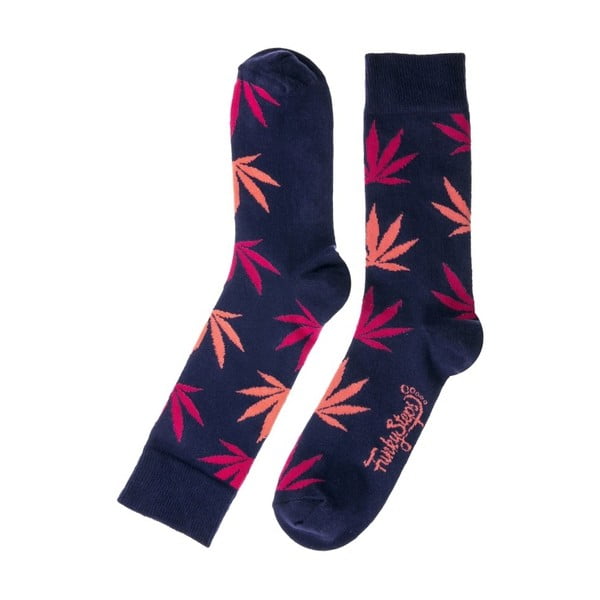 Modro-růžové ponožky Funky Steps Mary, velikost 39 – 45