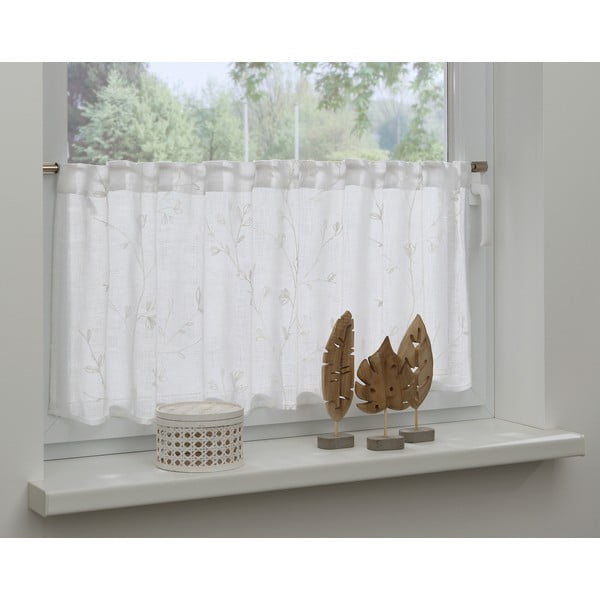 Valge kardin 45x140 cm - Gardinia-image-1