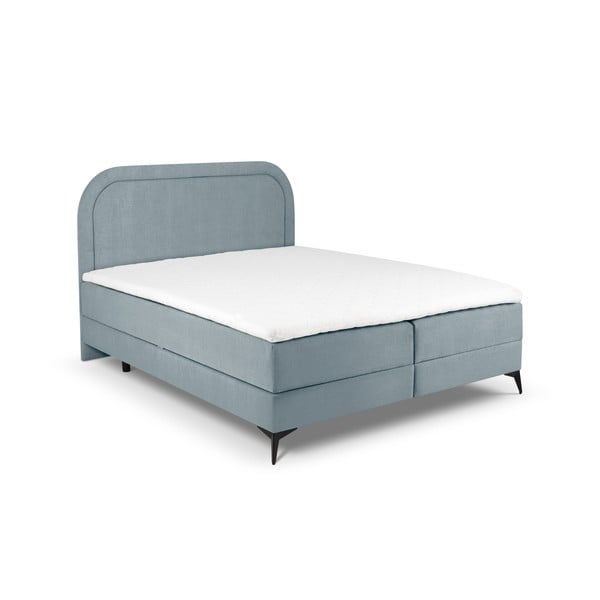 Helesinine boxspring voodi koos hoiualusega 160x200 cm Eclipse - Cosmopolitan Design