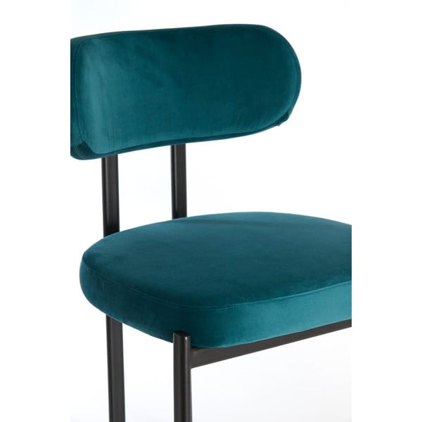 Sinised sametist söögitoolid, 2 tk komplektis Sonja - Light & Living-image-2