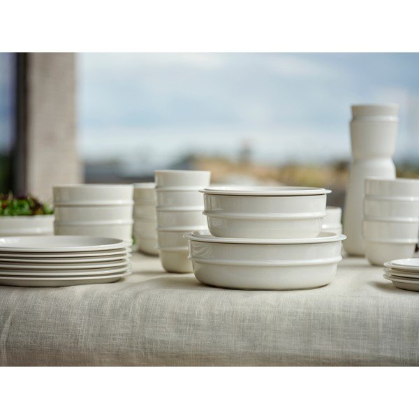 Kreemjas magustoidu portselantaldrik ø 20 cm Eau - Zone-image-4